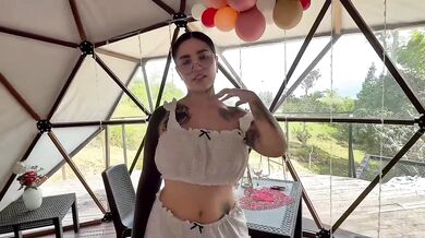 Tattooed Latina Riding Cowgirl POV Destroyed Gushing Choked Big Ass Big Dick Big Tits