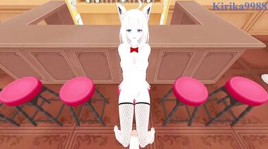 White Fox Fubuki Destroyed In Casino Rough Sex Hentai Cumshot