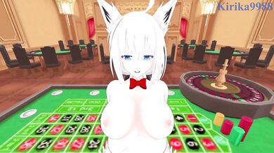 White Fox Fubuki Destroyed In Casino Rough Sex Hentai Cumshot