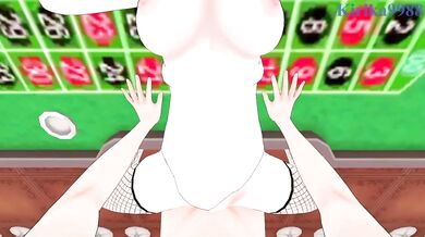 White Fox Fubuki Destroyed In Casino Rough Sex Hentai Cumshot