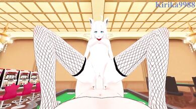 White Fox Fubuki Destroyed In Casino Rough Sex Hentai Cumshot