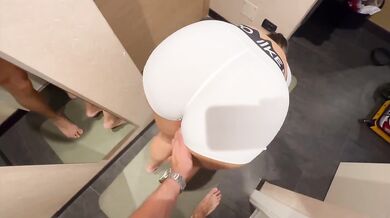Busty Yoga Teacher Sits On My Face And Grinds Cock Gushing Cum On Clothes