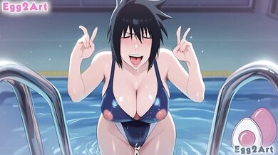 Sasuke R63 Big Tits Swimsuit Blow Job Destroyed Gushing Hentai Animation by Egg2Art