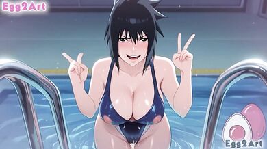 Sasuke R63 Big Tits Swimsuit Blow Job Destroyed Gushing Hentai Animation by Egg2Art
