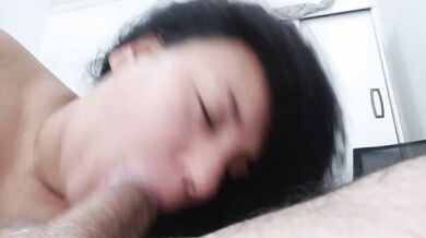 Sloppy Wet Blowjob Destroyed By Extreme Drool And Cum In Mouth