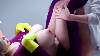 Stuck Step Mom Destroyed with Big Dick Creampie Cumshot and Dry Hump Thighjob Anal Game Scene