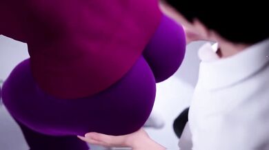 Stuck Step Mom Destroyed with Big Dick Creampie Cumshot and Dry Hump Thighjob Anal Game Scene