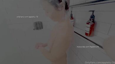 Asian MILF Amateur Shower Shave and Blowjob Real Orgasm Cum in Mouth Rough Sex Hot Wife HD
