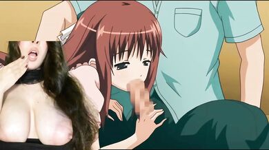 Beautiful Asian girl with big tits and huge ass riding dick cowgirl hard fast fuck cum multiple times hentai anime porn reaction