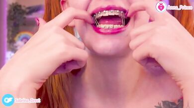 Cute Ginger Teen With Braces Gets Naughty And Teases Her Hot Tattooed Body