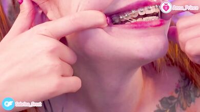 Cute Ginger Teen With Braces Gets Naughty And Teases Her Hot Tattooed Body