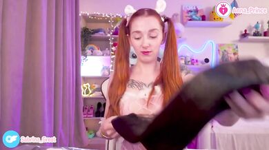Ginger Red Head Tattoo Naughty Teen Unboxing New Wigs