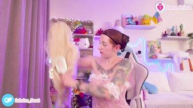 Ginger Red Head Tattoo Naughty Teen Unboxing New Wigs