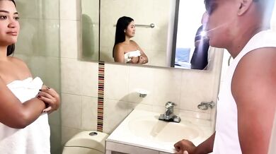 Homemade Brunette BBW Big Cock Anal Step Fantasy Rough Sex