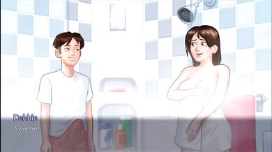 Korean Anime Cartoon Babe Big Boobs Big Ass Bhabhi Devar Summer Time Saga Mia Gushing