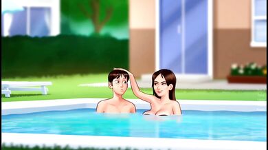 Korean Anime Cartoon Babe Big Boobs Big Ass Bhabhi Devar Summer Time Saga Mia Gushing