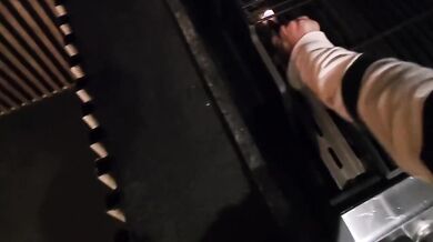 18 Year Old Latina Brunette Gets Pounded Doggystyle With Carry Fuck In Nike Socks And Slippers