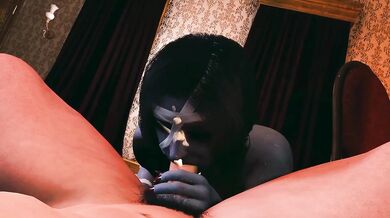 Horror Mummy Gets Horny for Halloween Blowjob and Erotic Monster Sex