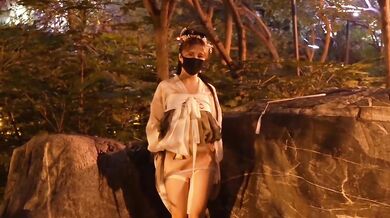 Taiwan amateur fucks on set with ancient costume outdoor leakage gushing