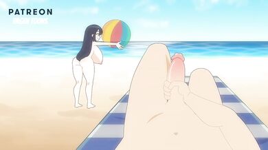 Fucking a Stranger on a Nude Beach Destroyed Gushing Big Tits