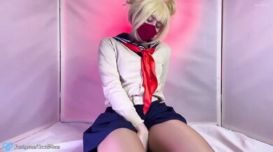 Toga Himiko Cosplay Pantyhose Feetjob Dildo Ride Creampie KawaiiMoan