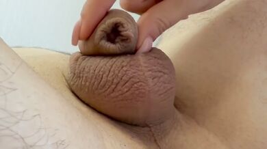 Tiny Amateur Cock Destroyed in Deeptroat Blowjob Cumshot Gushing Mouth First Time