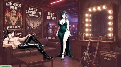 Demonizer Hentai Backstage Sex Destroyed With Big Ass And Creampie