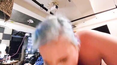 Part Two Big Titty BBW Goth Slut Slobbering And Choking While Getting Facefucked