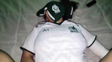 Latina Milf Mexicana Amateur Anal Creampie While Watching Futbol Soccer FIFA Game