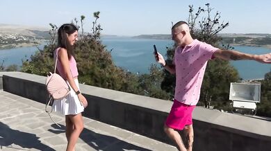 Cute Bloggers Bi Threesome Destroyed Big Dick Guy Gushing Blowjob Anal