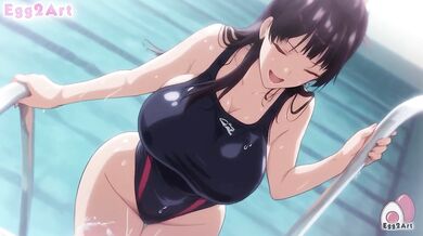 Shinomiya Natsuha Destroyed By Cum Drip Gushing Blowjob Big Tits Swimsuit
