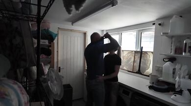 Jack and Peach Destroyed Peach in a Friends Garage Party With Standing Doggystyle and Pussy Fingering Orgasm