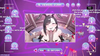Streamer in Sexy Bunny Costume Destroyed by BBC Gangbang at Club