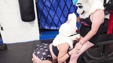 Spitroasted Amateur Furry Gym Threesome Messy Deepthroat