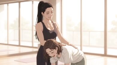 Yoga Class Turns Intimate Lesbian Sex Destroyed Gushing Choked