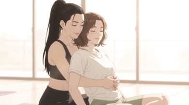 Yoga Class Turns Intimate Lesbian Sex Destroyed Gushing Choked