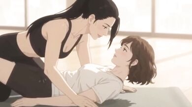 Yoga Class Turns Intimate Lesbian Sex Destroyed Gushing Choked