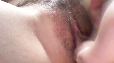 Hairy Pussy Asian Girl Masturbating Gonna Put Something Bigger Than Finger