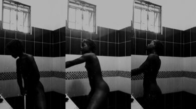 Destroyed Ebony Ass Soaked In Water Masturbation By Bad Cute Girl