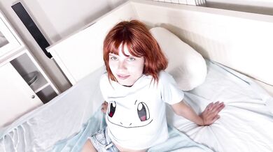 Petite Redhead Schoolgirl Destroys Herself With Rough Anal And Pussy Fingering