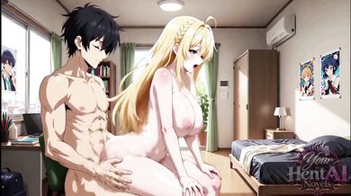 Busty Blonde Destroyed Doggystyle Hard Rough Sex Titfuck Anime Hentai AI