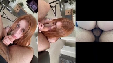 Amateur POV Redhead Grinding Tight Pussy On Big Dick