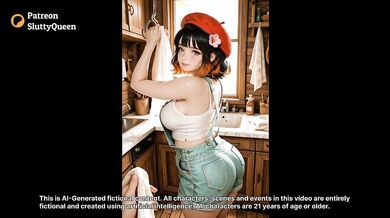 Big Ass Cutie In Overalls Gets Destroyed Doggy Style By BF In Cabin