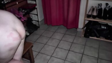 French Brunette Submissive Girl Destroyed with Riding Crop and Whip