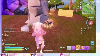 Chubby Solo Girl Masturbates With Dildo And Cumming Big Naked Tits Fortnite Gameplay