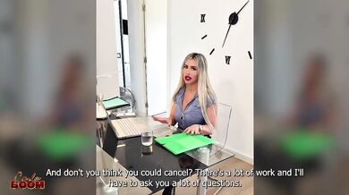 Secretary Blown By Boss Doggystyle POV Gushing Choked In Office Before Meeting Carla Boom Sergio Lagos