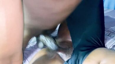 Black booty babe visits on hot afternoon doggystyle creampie big dick