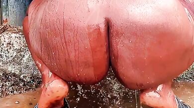 Big Soft Ass Destroyed Gushing Choked Bath Fuck Senseless Shower Water Masturbation Ebony BBW Amateur HD