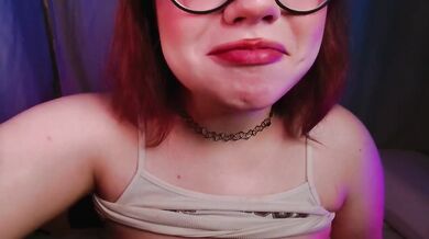 Sloppy Deepthroat Blowjob With Big Oiled Tits And Glasses