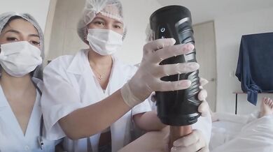 Three Latina Nurses Destroyed Poor Guy in Hospital Threesome